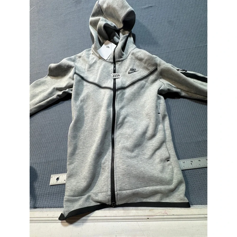 Nike Tech Fleece Full-Zip Hoodie Mens Size S Heather Grey